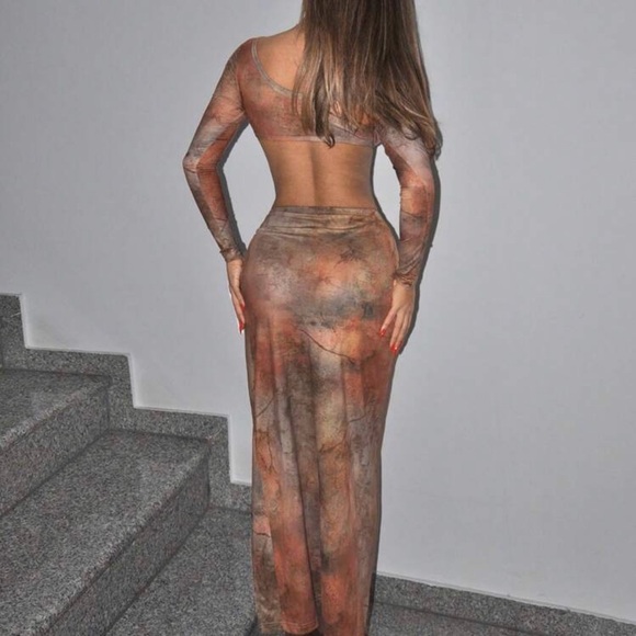 Stylish Multicolor Two-Piece Set - Picture 2 of 4